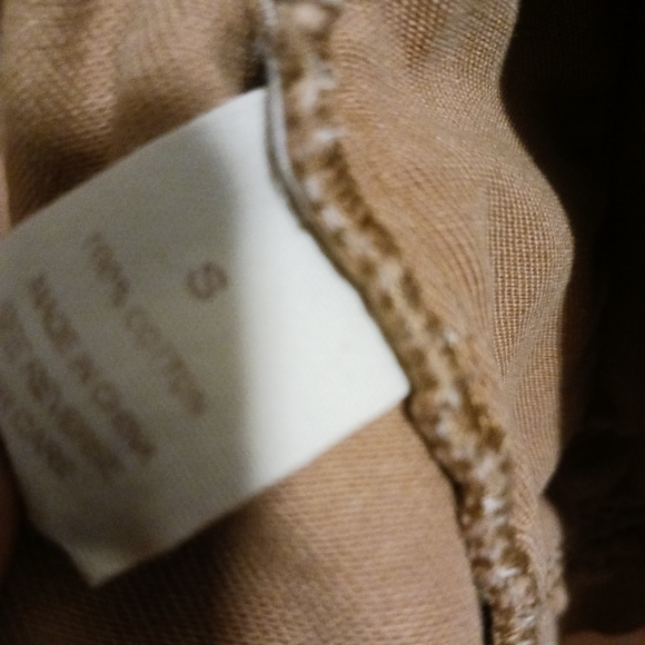 Wishlist Camel Cognac Neutral Tan Cotton Denim Jacket Size Medium - Picture 5 of 5